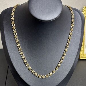 Vintage Unique Gold Tone Necklace Estate